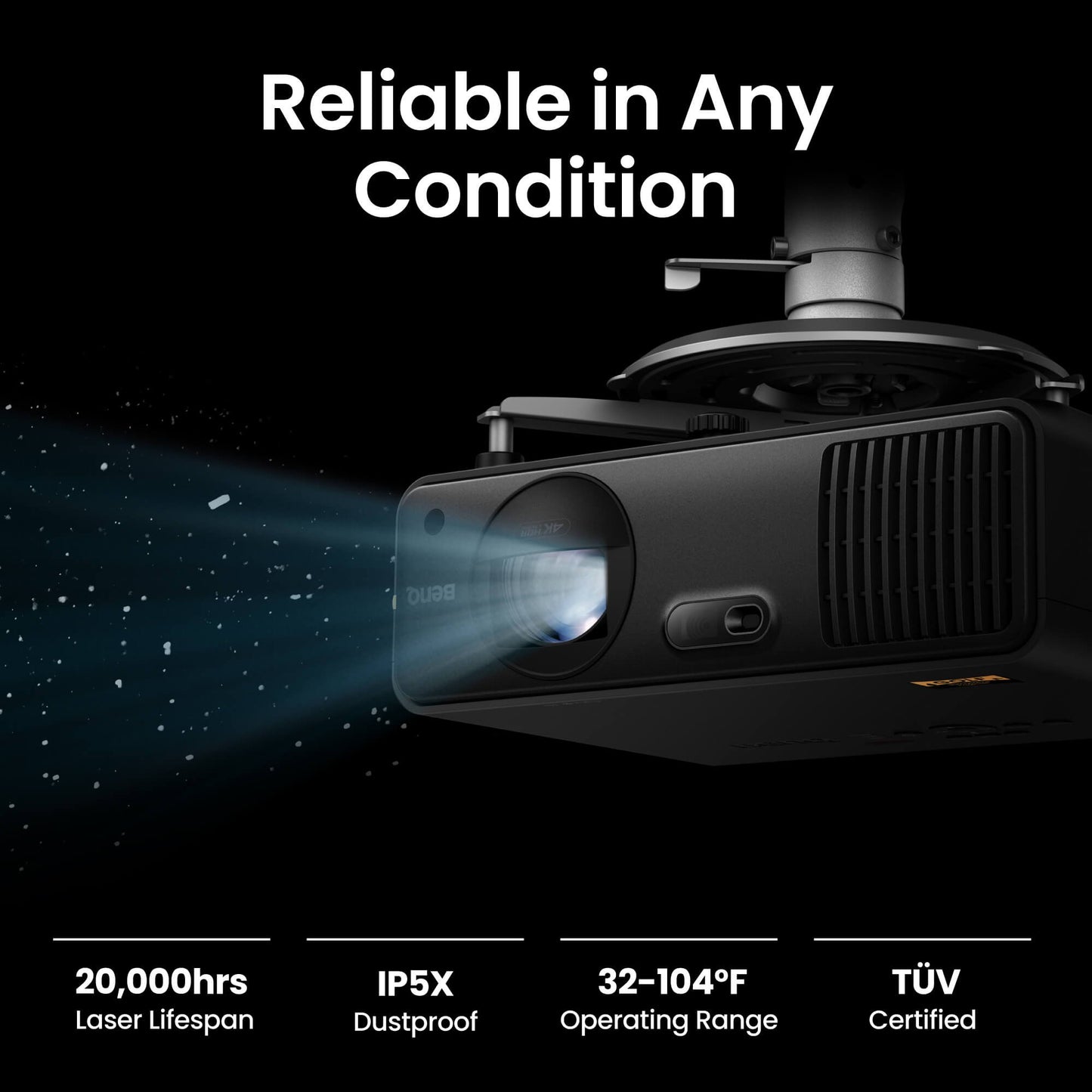 AK700ST 4000-Lumen 4K Short Throw Laser Golf Simulator Projector