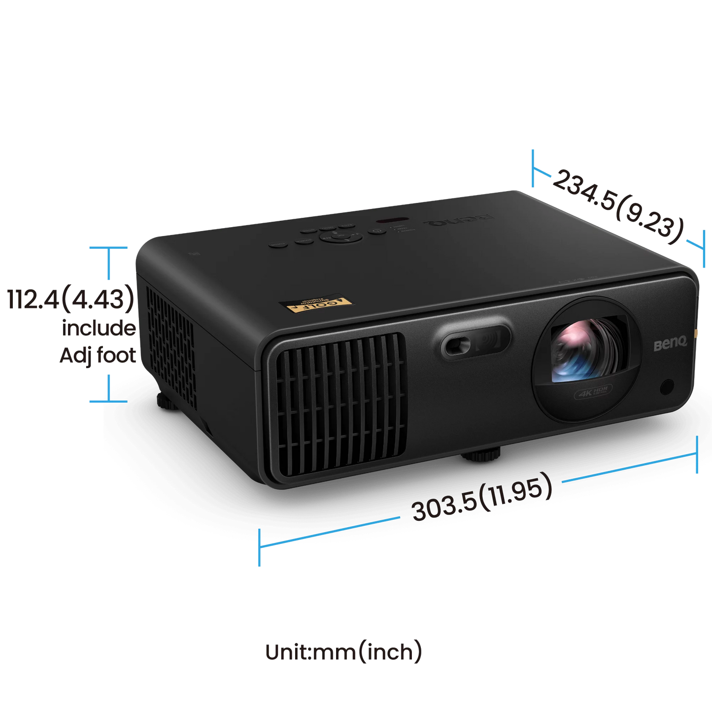 AK700ST 4000-Lumen 4K Short Throw Laser Golf Simulator Projector