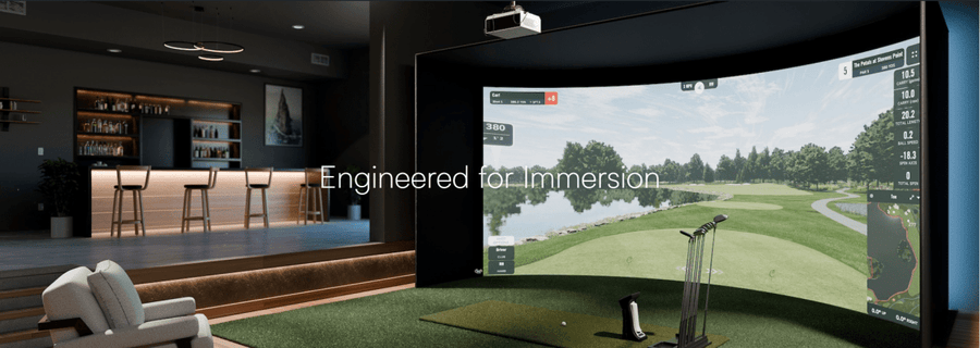 Curved Golf Simulator Enclosure Kit - Golf My Space