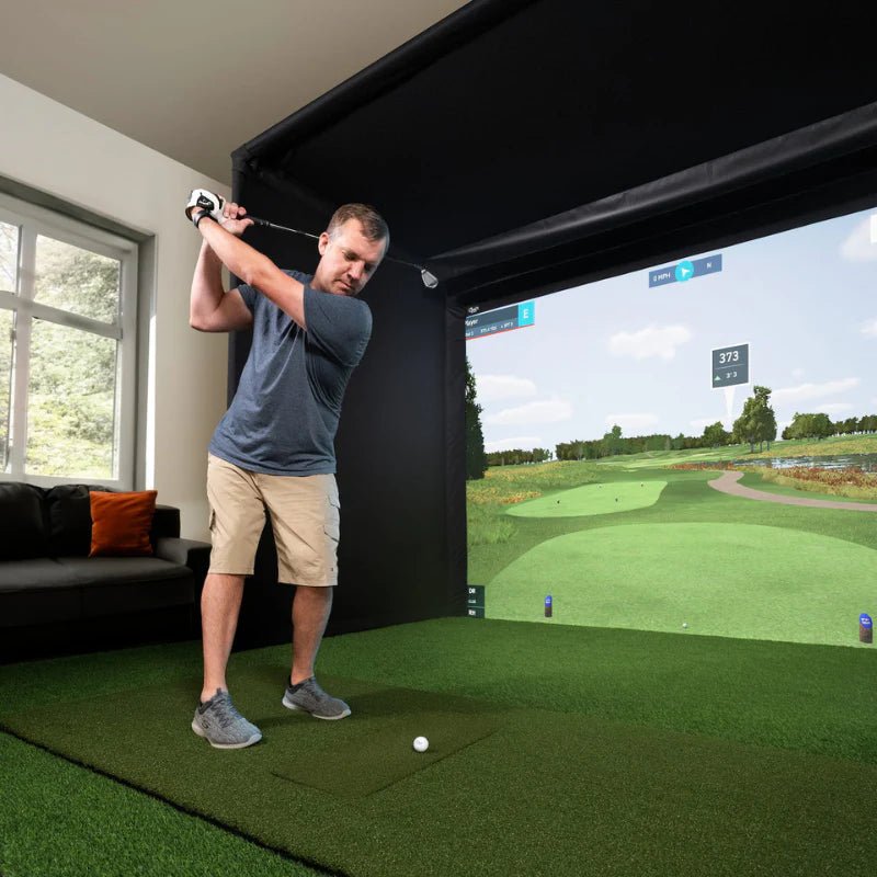 C-Series Pro Golf Simulator Enclosure Kit with Impact Screen - Golf My Space