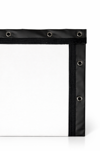 Trak18 Premium XL golf impact screen — grommet corner detail