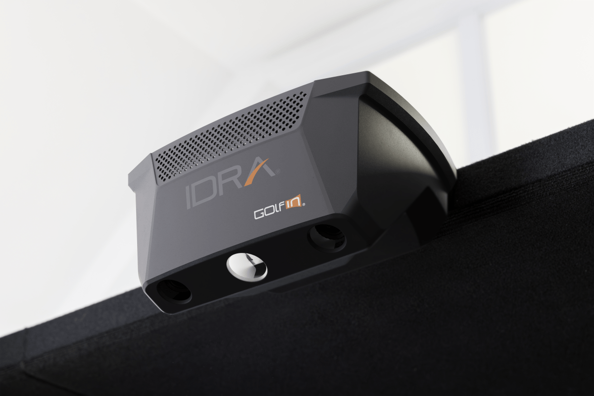 IDRA device mounted on a black surface with a white background