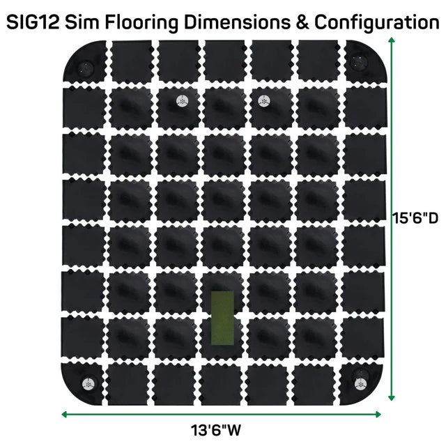 SIGPRO Golf Simulator Flooring: Professional Look with Easy Assembly - Golf My Space