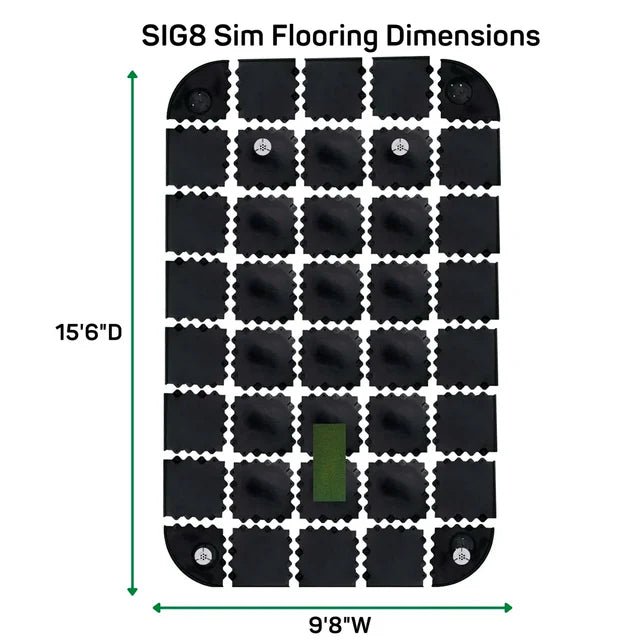 SIGPRO Golf Simulator Flooring: Professional Look with Easy Assembly - Golf My Space