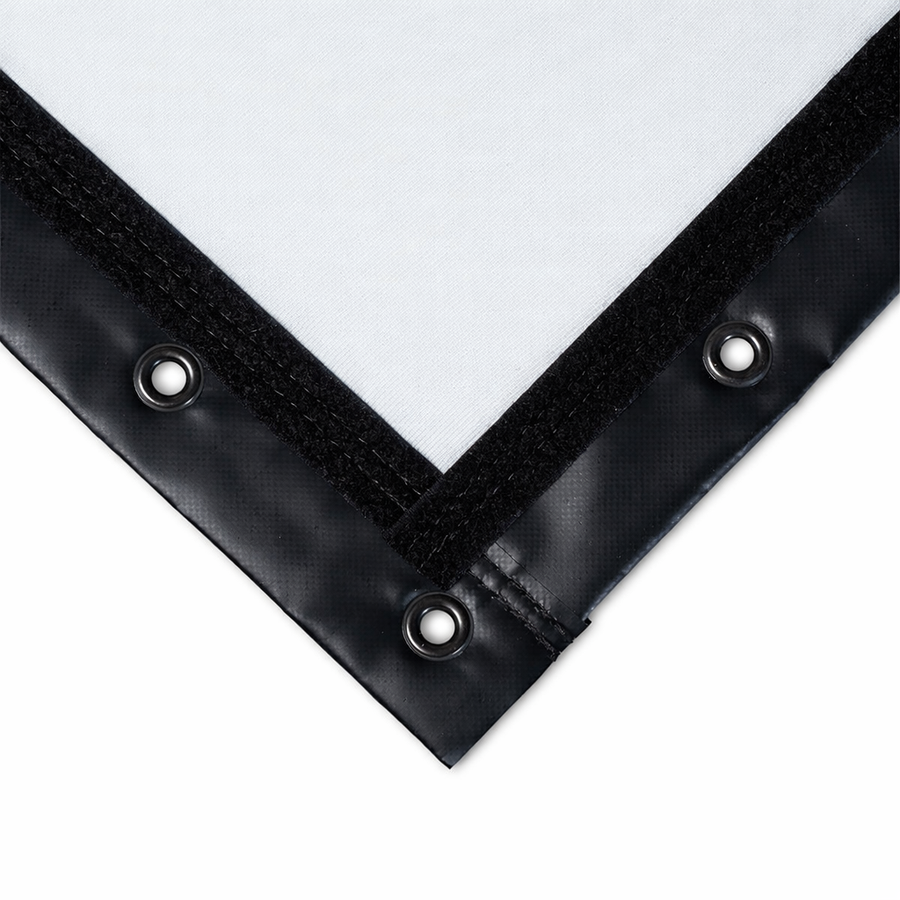 Impact screen with grommets on a white background