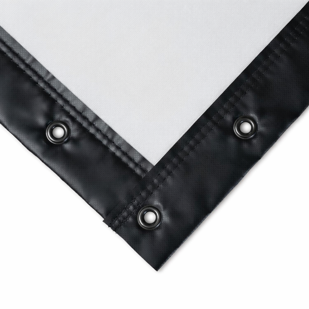 Impact screen with grommets on a white background