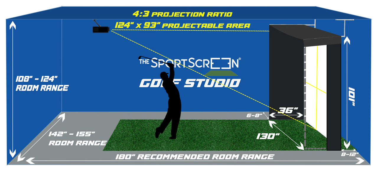 Vanish LITE Hybrid -  Compact Retractable Golf Enclosure