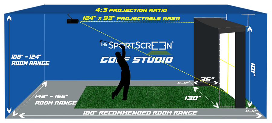 Vanish LITE Hybrid -  Compact Retractable Golf Enclosure