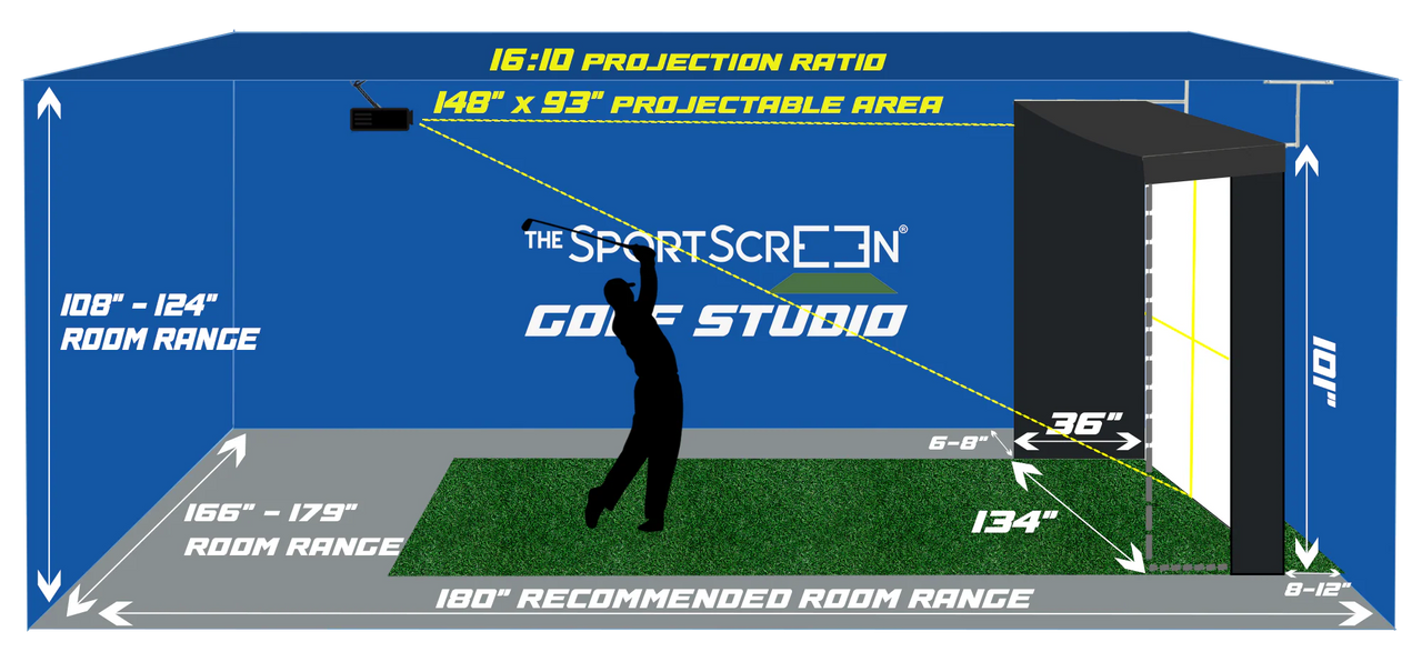 Vanish LITE Hybrid -  Compact Retractable Golf Enclosure
