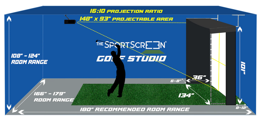 Vanish LITE Hybrid -  Compact Retractable Golf Enclosure