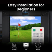 BenQ AH500ST - 4000-Lumen Short Throw 1080P Laser Golf Simulator Projector - Golf My Space