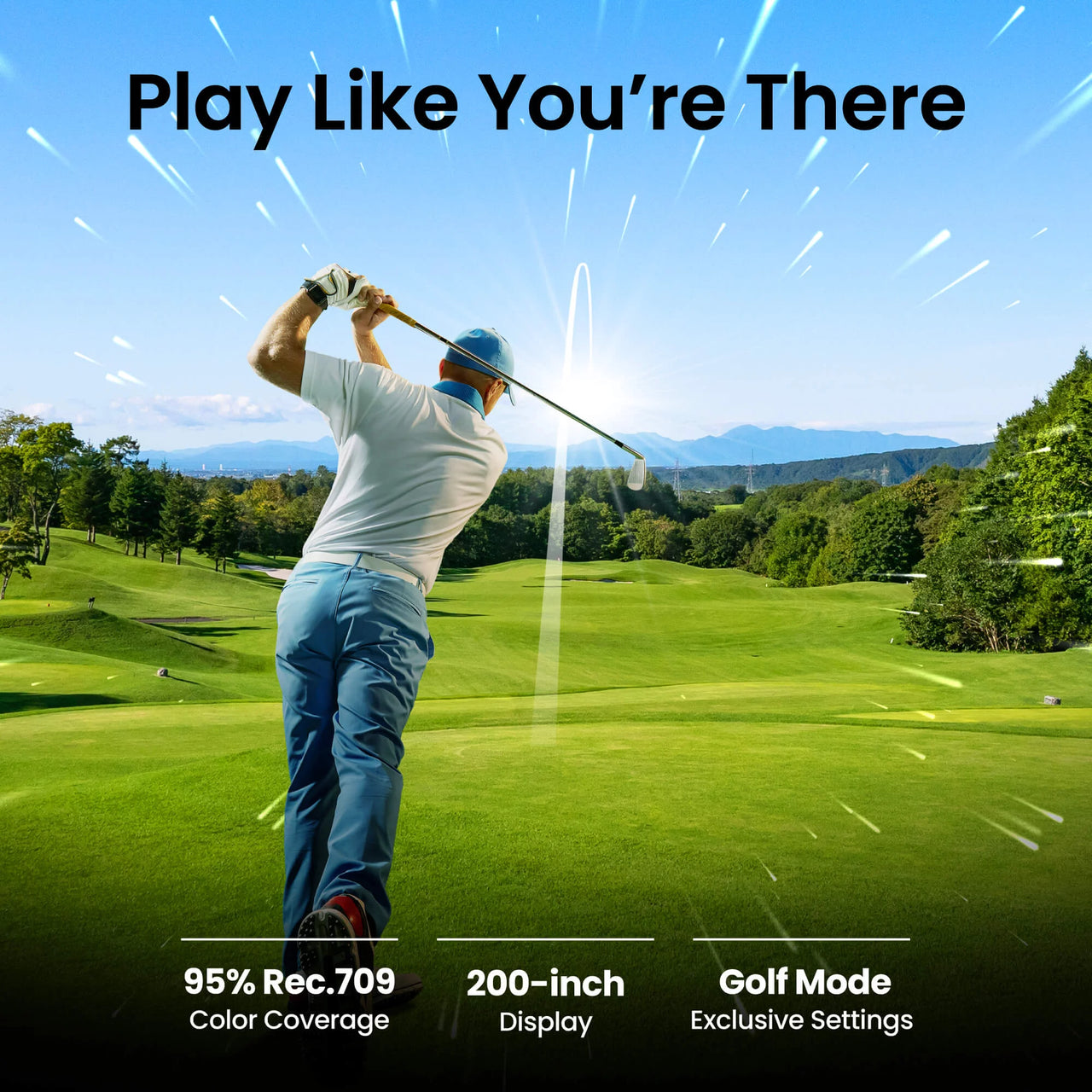 BenQ AK700ST 4000-Lumen 4K Short Throw Laser Golf Simulator Projector - Golf My Space