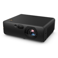 BenQ AK800ST 4K short throw laser golf simulator projector, left side angle