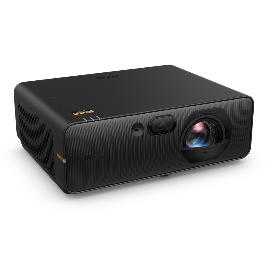 BenQ AK800ST 4K short throw laser golf simulator projector, right side angle