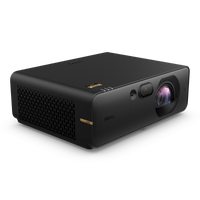BenQ AK800ST 4K short throw laser golf simulator projector, right side with cooling vents