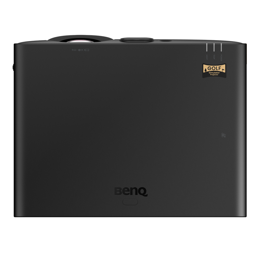 BenQ AK800ST 4K short throw laser golf simulator projector, top view
