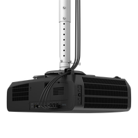 BenQ AK900ST 4K short throw laser golf simulator projector, rear view with cables connected