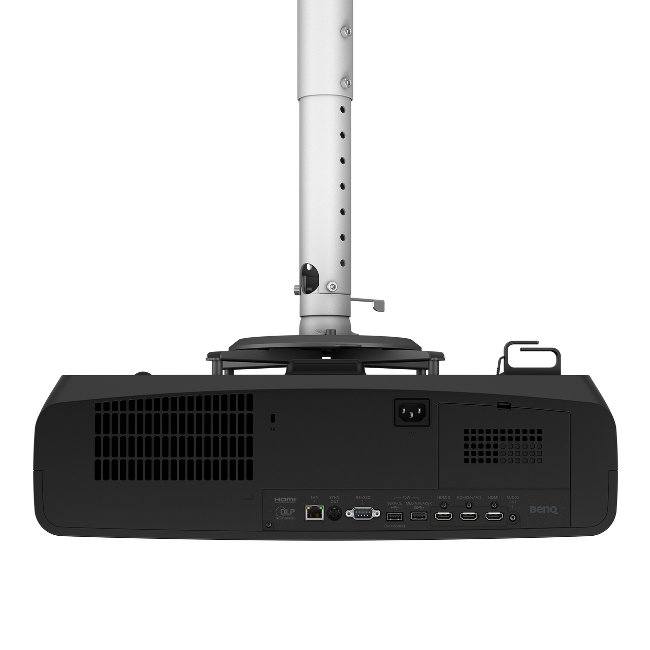 BenQ AK900ST 4K short throw laser golf simulator projector, rear input panel