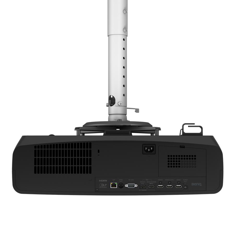 BenQ AK900ST 4K short throw laser golf simulator projector, rear input panel