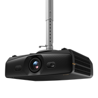BenQ AK900ST 4K short throw laser golf simulator projector, mounted on a ceiling bracket
