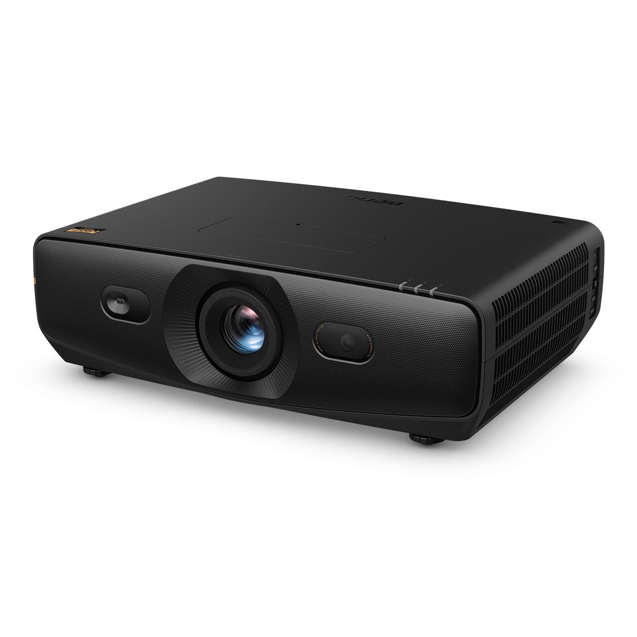 BenQ AK900ST 4K short throw laser golf simulator projector, left side angle