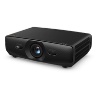 BenQ AK900ST 4K short throw laser golf simulator projector, left side angle