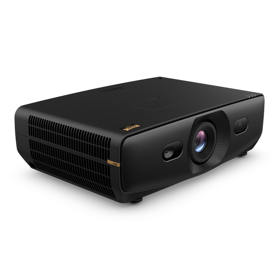 BenQ AK900ST 4K short throw laser golf simulator projector, right side with cooling vents