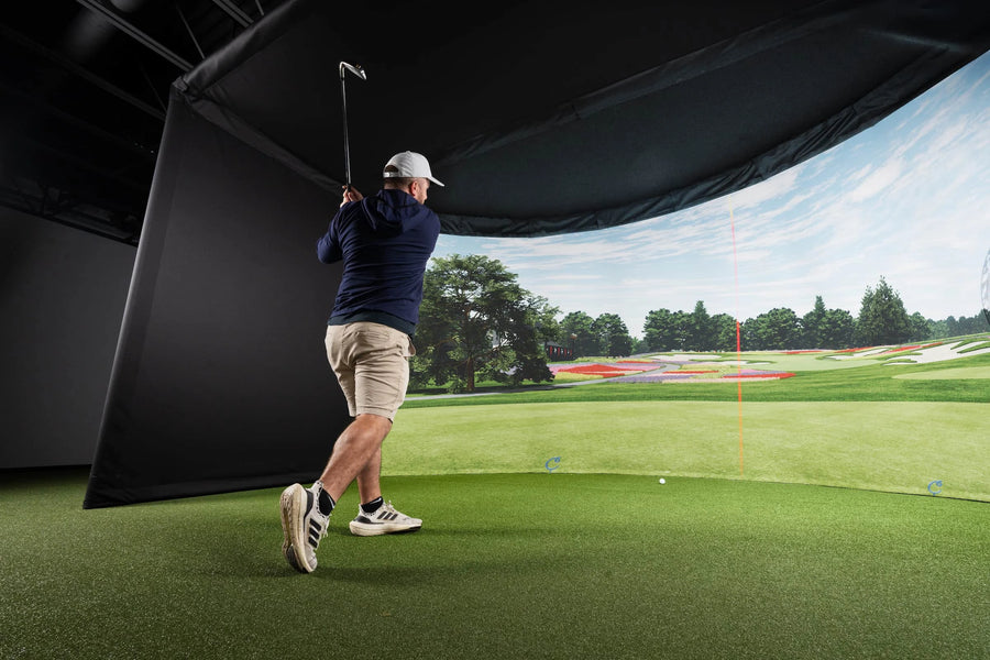 Curved Golf Simulator Enclosure Kit - Golf My Space