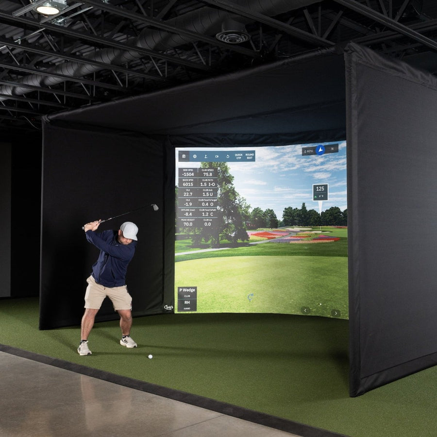 Curved Golf Simulator Enclosure Kit - Golf My Space