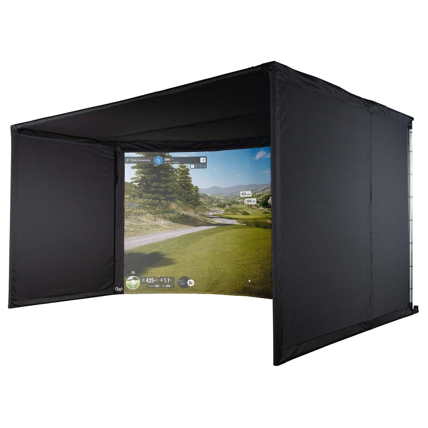 Curved Golf Simulator Enclosure Kit